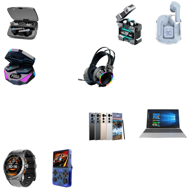 Mystery Box Set-Advanced 5-Piece Random Selection Electronic Smart Watch TWS Earphone Action Camera Accessories