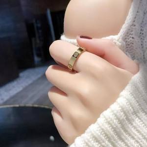 Zhongzhe Stainless Steel 18K Gold Plated Round Diamond <strong>Ring</strong> Man and Women Couple <strong>Ring</strong> Luxury Jewelry Engagement Gift <strong>Ring</strong> - Product Image 2