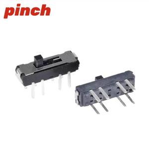 Interruptor de palanca deslizante de 6 y 8 pines, horizontal y vertical, de montaje en superficie, SPDT, encendido-apagado-encendido, 16 mm - Product Image 1