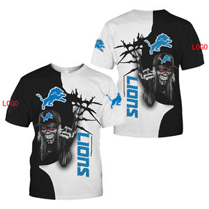 2024 Hot-Selling and Wholesale American Football Sport Sleeves <strong>Shirt</strong> 3D Digital Printing Skull Men's Sport <strong>T</strong>-<strong>shirt</strong> USA SIZE - Product Image 4