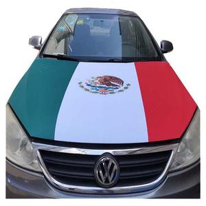 Personalizado Todos los países 120*150cm Elasticidad Bandera de coche Tela de poliéster Bandera de motor México Cubierta de capó de motor de coche Bandera de capó - Product Image 1