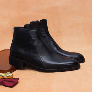 Nouvelles Bottes Classiques de Designer pour Hommes en Cuir Véritable Automne-Hiver 2025 – Confortables, Imperméables, Antidérapantes, à Enfiler, pour le Travail - Product Image 5