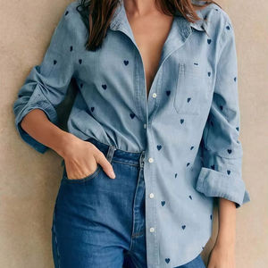 Camisa de manga larga de longitud media, diseño de estilo europeo y americano, otoño 2026 - Product Image 1