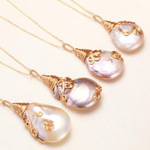 Pendentifs et breloques en perles d'eau douce de Zhuji, personnalisés en usine, bijoux en perles véritables transfrontaliers pour l'Europe et l'Amérique, Ballack Winding - Product Image 2