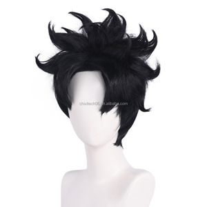 Peluca <span class=keywords><strong>de</strong></span> cosplay del hombre armado sobrenatural del Señor Shengda Dada Dada Takakura <span class=keywords><strong>Ken</strong></span>, cabello negro, cabello corto - Product Image 3