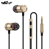Grosir 3.5Mm Headset Earphone Ponsel Logam Headphone Ponsel dengan Mic In-Ear Honor Bluetooth Earphone Kabel Ltd 1M