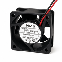 Kipas Aksial Bantalan Bola Ganda DC 12V NMB Asli Kecepatan Tinggi 40X40X20Mm 40Mm Kipas Pendingin 2 Kawat 1608VL-04W-B60 Printer 3D Mini PC