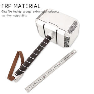 Vente en gros <span class=keywords><strong>de</strong></span> haute qualité en plastique <span class=keywords><strong>Thor</strong></span> Hammer décoration jouets modèle pour Cosplay - Product Image 5