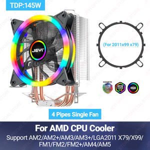 مبرد وحدة معالجة مركزية gb i من مصنع jeyb مع أنابيب حرارية rour our Fan PWM إضاءة أرغب لبرج Intel/AM5/AM4 - Product Image 5