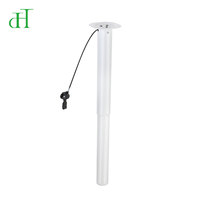 Pied de table professionnel robuste et moderne à ressort à gaz réglable en hauteur, avec vérin pneumatique, pour bistrot, café et salle à manger