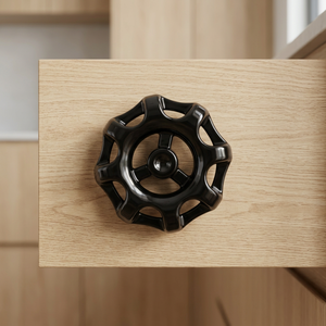 <b>Black</b> Polygon <b>Drawer</b> Knob Customizable Minimalist Design Bolt Inserting Type for <b>Drawers</b> Easy Installation Cheap Knobs For Sale - Product Image 1
