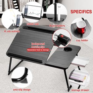 Modern Small <b>Foldable</b> Wooden Student <b>Desk</b> for Home Bedroom or School Simple Study <b>Desk</b> with Metal for Dormitory Use - Product Image 4