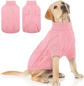 Suéter con Capucha para Perro, Elegante, de Lujo, Estilo Nórdico, Simple, a Rayas, de Hilo Hilado, Transpirable, Resistente al Desgaste, Lavable a Mano - Product Image 2