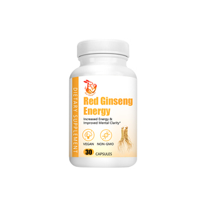 Wholesale Price <b>Red</b> Ginseng Energy Capsules Dietary Supplement for Overall Wellness Improve Mental Clarity Capsules - Product Image 1