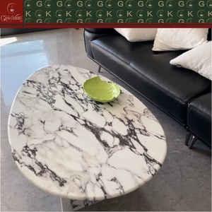<span class=keywords><strong>Table</strong></span> basse en <span class=keywords><strong>marbre</strong></span> Calacatta Viola, <span class=keywords><strong>centre</strong></span> <span class=keywords><strong>de</strong></span> <span class=keywords><strong>table</strong></span> à veines violettes pour salon, meuble en pierre polie sur mesure - Product Image 3