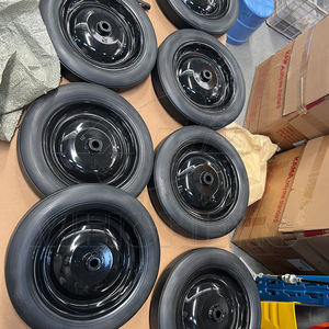 Piezas de maquinaria agrícola 7HP Belt Power Tiller Marco de soporte de rueda delantera 6 pulgadas 8 pulgadas Rueda delantera Cultivadores Accesorios - Product Image 4