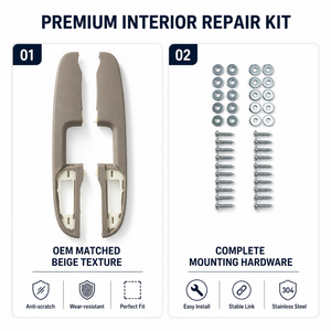 20895897 20895902 Kit de réparation de la poignée du panneau d'accoudoir de la porte arrière Beige Compatible avec <span class=keywords><strong>Chevrolet</strong></span> <span class=keywords><strong>Silverado</strong></span> GMC Yukon 2007-2014 - Product Image 4