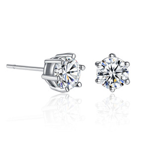 Elegant Fashion Non Tarnish Stainless Steel Engagement Rings <b>Earrings</b> <b>Necklaces</b> Moissanite <b>Bridal</b> Jewelry <b>Sets</b> for Women - Product Image 5