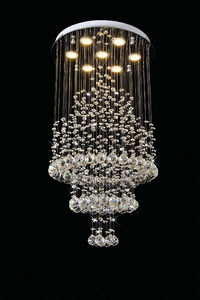Simig di lusso moderno rotativo <span class=keywords><strong>doppio</strong></span> moderno soffitto lampadari di cristallo per la decorazione dell'hotel, progetto di ingegneria - Product Image 4