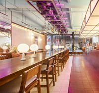 Ensemble de meubles de restaurant contemporains de bonne qualité, table et chaises en bois massif pour restaurant, bar ou restaurant de nouilles