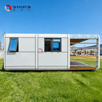 Conteneur Capsule Spatiale 20Ft 40Ft, Cabine Apple de Luxe Démontable, Maison Préfabriquée, Hébergement Extérieur à Panneaux Sandwich