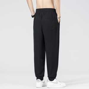 กางเกงวอร์มผ้าคอตตอนพลัสไซส์สำหรับผู้ชายกางเกงวอร์มทรงแบ็กกี้ขาบานแบบปรับแต่งได้สำหรับผู้ชาย - Product Image 1