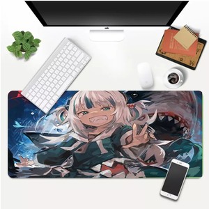Hololive Usada Pekora Gawr <span class=keywords><strong>Gura</strong></span> anime Big game pad OEM all'ingrosso personalizzato Mouse pad gaming mousepad gomma grande tappetino per mouse Xxl - Product Image 3