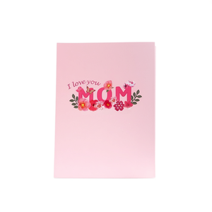 Premium <b>Craft</b> ZS-P2153 Handmade Art Greeting Card For Mom Birthday Mother's Day Gift Pop Up Floral Design - Product Image 2