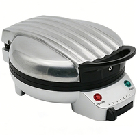 Gaufrier rond antiadhésif CE/ETL 1000W 2026, nouvelle version, grande capacité, contrôle de température, offre spéciale