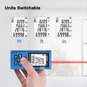 स्ंडवे माप उपकरण लेजर दूरी मीटर डिजिटल माप रेंजफाइंडर 4 में 1 इलेक्ट्रॉनिक एलसीडी डिस्प्ले लेजर मीटर दूरी - Product Image 3