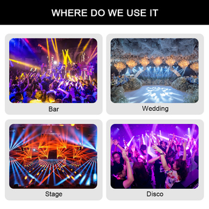 전문가용 295W 14R 빔 무빙 헤드 라이트 플라이트 케이스 IP20 14색 고보 프리즘 스트로브 DMX512 클럽 디스코 이벤트 무대 조명 - Product Image 4