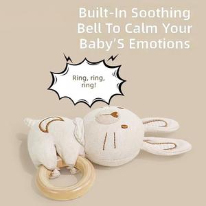 Ensemble de hochets en peluche de coton avec clochette pour bébés de 0 à 1 an - Jouet suspendu doux et apaisant à mâcher unisexe Shenzhen CY26072105 - Product Image 2