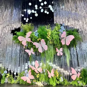 Hotest Fabric Painted Butterfly For Wedding Decoration Event Stage Backup Background Decoration Party Decoration