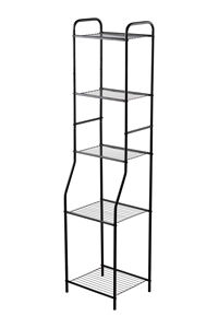 Estante de Baño Metálico Impermeable de 5 Niveles, Ecológico y Moderno, para Almacenamiento en el Suelo, Sin Necesidad de Perforación - Product Image 6