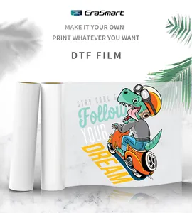 DTF Transfer levhaları DTF filmi rulo filmi 60cm x 100m Pet Film DTF yazıcı ısı Transfer baskı