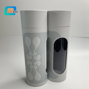 Tubo de papel de fábrica Embalaje Arte Cartón Tubo de papel con ventana Cilindro Contenedor Especias Caja de regalo - Product Image 5