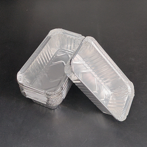Barquette rectangulaire jetable en aluminium de 200 ml, compatible four, pour cuisson, idéale pour pains et tartes, qualité usine - Product Image 1