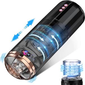 SY GM-325 Dual-<b>Vibration</b> Telescopic Electric Male Masturbator Thrusting Rotating Automatic Masturbation Cup Sex Toy - Product Image 2
