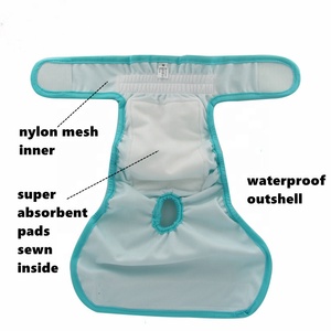Couche-culotte réutilisable pour chien et chat, impression de motif personnalisé à absorption rapide, lavable en Machine, imperméable, rembourrée, pour femme et animal de compagnie - Product Image 6