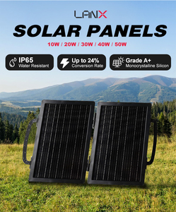 Panneau solaire pliable portable 20W avec une efficacité de 21% pour la charge de téléphones portables en extérieur, couleur noire/camouflage pour sacs - Product Image 4