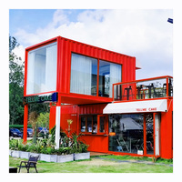 Maison préfabriquée modulaire aux Philippines, cuisine portable en conteneur pour hôtel, café, boutique, petit bureau commercial