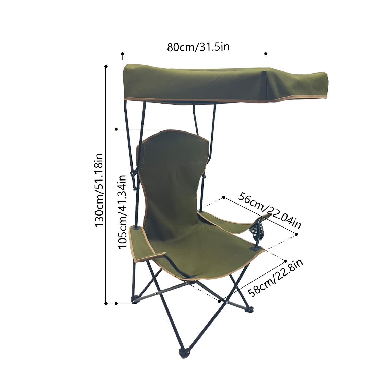 สีเขียวทหาร 58*58*130
