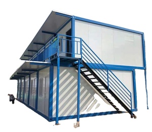 easy movable prefab container house for cabins factory dormitory