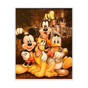 Chenistory dzdp076 Micky Chuột Đầy Đủ Khoan Kim Cương Sơn Trang Trí Nội Thất Nghệ Thuật Pha Lê Thêu Rhinestone Hình Ảnh - Product Image 1