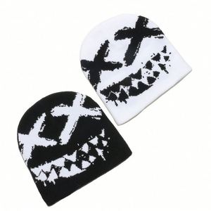 2024 Autumn Winter New Personality Hip Hop Grimace Knitted <b>Hat</b> Street Outdoor Cold <b>Hat</b> Custom Logo Beanie <b>Hat</b> - Product Image 2