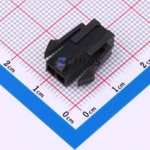 43640-2R Housing (Wire-to-Board / Wire-to-Wire) P=3mm Connector ( Jack Structure: 1x2P )( Pitch: 3mm )( Number of Rows: 1 ) - Product Image 2