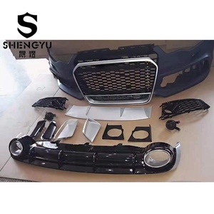 Parachoques delantero de plástico con kit de carrocerí<span class=keywords><strong>a</strong></span> de labio trasero de rejilla ABS para <span class=keywords><strong>Audi</strong></span> A6 2012-2015 <span class=keywords><strong>A</strong></span> RS6 Kit de carrocerí<span class=keywords><strong>a</strong></span> automática para actualización - Product Image 4