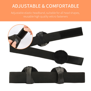 Outil d'extension de cheveux Logo personnalisé Bande de perruque avec couvre-oreilles Bandes de tête à bord tressé réglable à la mode Bande de perruque de protection - Product Image 5