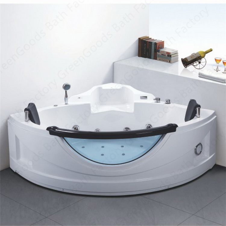 Baignoire Double angle pour 1 ou 2 personnes, Jets de Massage, tourbillon
