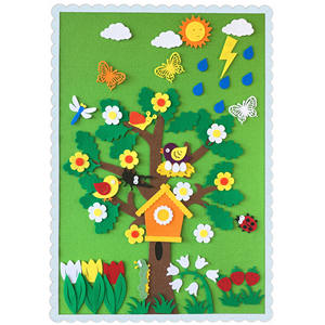 Tavola Educativa in Feltro per Bambini, Giocattoli Montessori Interattivi, Grande Pannello da Parete Personalizzabile per Attività Prescolare - Product Image 5